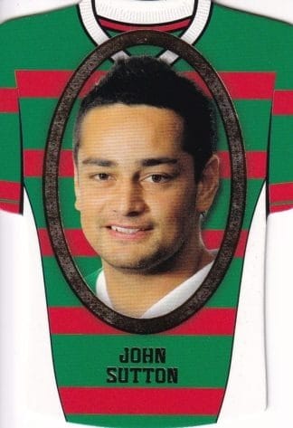 2007 NRL Invincible Jersey Parallel - GC148 John Sutton South Sydney Rabbitohs