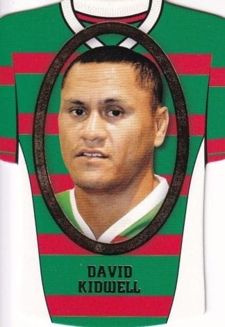 2007 NRL Invincible Jersey Parallel - GC153 David Kidwell South Sydney Rabbitohs