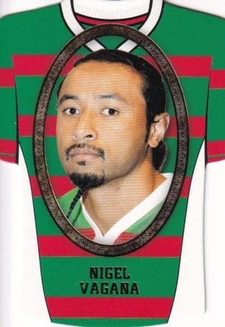 2007 NRL Invincible Jersey Parallel - GC154 Nigel Vagana South Sydney Rabbitohs