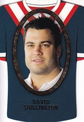 2007 NRL Invincible Jersey Parallel - GC159 David Shillington Sydney Roosters