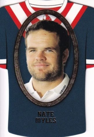 2007 NRL Invincible Jersey Parallel - GC167 Nate Myles Sydney Roosters