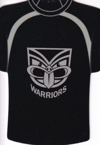 2007 NRL Invincible Jersey Parallel - GC169 Warriors Checklist Logo