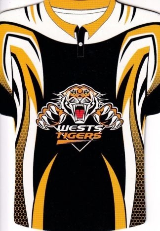 2007 NRL Invincible Jersey Parallel - GC181 Wests Tigers Checklist Logo