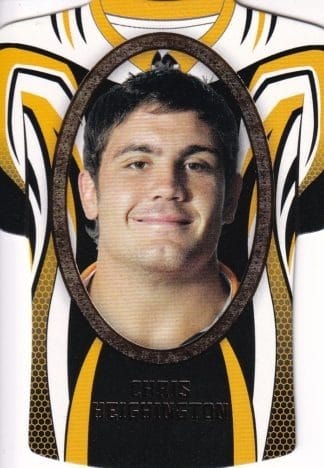 2007 NRL Invincible Jersey Parallel - GC184 Chris Heighington Wests Tigers