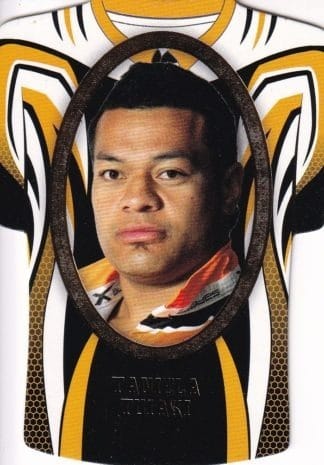 2007 NRL Invincible Jersey Parallel - GC191 Taniela Tuiaki Wests Tigers