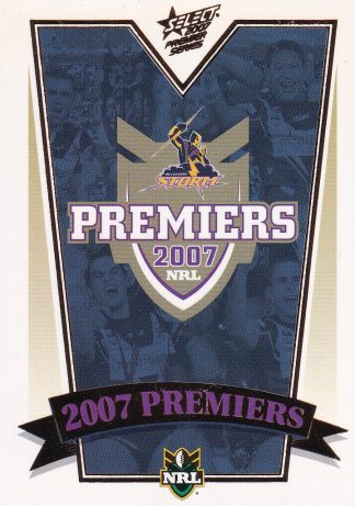 2007 NRL Premiers Set - PC01 Checklist Melbourne Storm