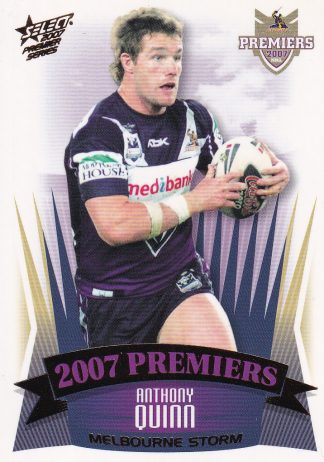 2007 NRL Premiers Set - PC17 Anthony Quinn Melbourne Storm