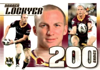2007 NRL Invincible Case Card - CC8 Darren Lockyer Brisbane Broncos