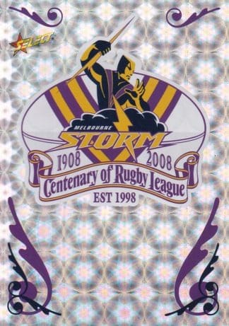 2008 NRL Centenary Holofoil Club Logo - CL07 Melbourne Storm
