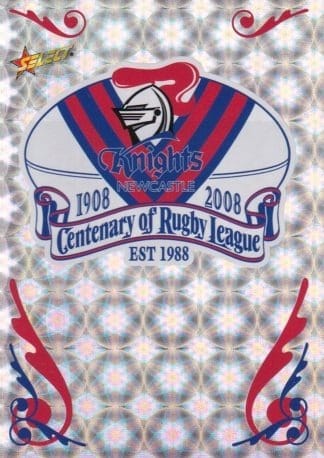 2008 NRL Centenary Holofoil Club Logo - CL08 Newcastle Knights
