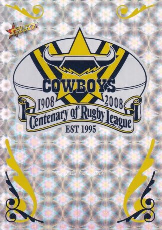 2008 NRL Centenary Holofoil Club Logo - CL09 North Qld Cowboys