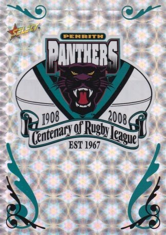 2008 NRL Centenary Holofoil Club Logo - CL11 Penrith Panthers