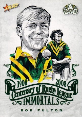 2008 NRL Centenary Immortal Sketch - IMSK2 Bob Fulton