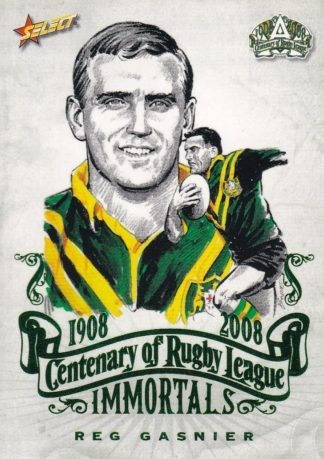 2008 NRL Centenary Immortal Sketch - IMSK6 Reg Gasnier