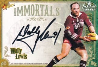 2008 NRL Centenary Immortal Signature - IMSC4 Wally Lewis