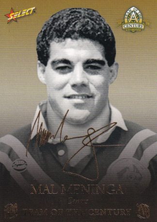 2008 NRL Centenary Team Of The Century Foil Signature - TCFS04 Mal Meninga