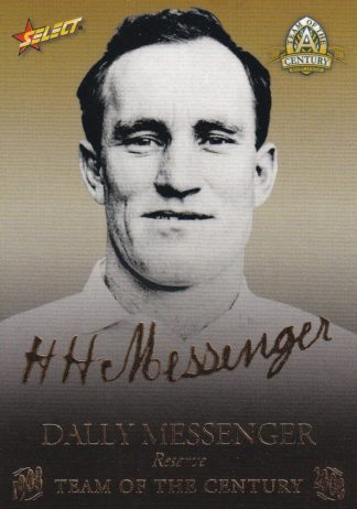 2008 NRL Centenary Team Of The Century Foil Signature - TCFS14 Dally Messenger