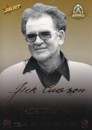 2008 NRL Centenary Team Of The Century Foil Signature - TCFS18 Jack Gibson