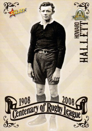 2008 NRL Centenary Common Card - Base 008 Howard Hallett