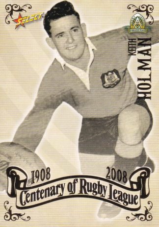 2008 NRL Centenary Common Card - Base 049 Keith Holman