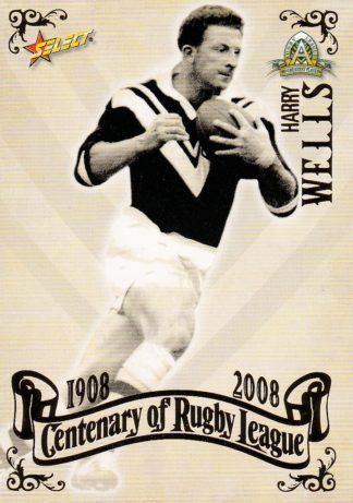 2008 NRL Centenary Common Card - Base 051 Harry Wells
