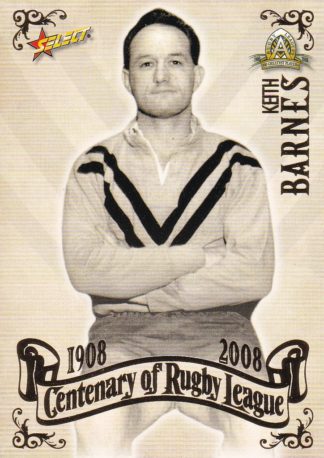 2008 NRL Centenary Common Card - Base 055 Keith Barnes