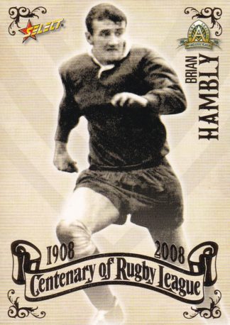 2008 NRL Centenary Common Card - Base 057 Brian Hambly