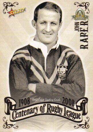 2008 NRL Centenary Common Card - Base 064 John Raper