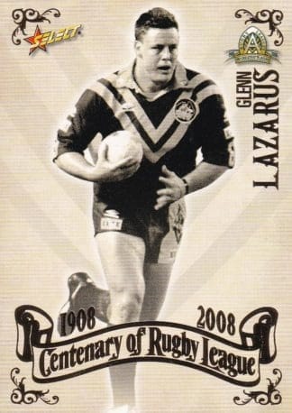 2008 NRL Centenary Common Card - Base 095 Glenn Lazarus