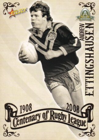 2008 NRL Centenary Common Card - Base 097 Andrew Ettingshausen