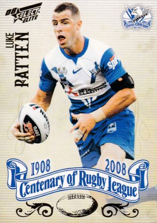 2008 NRL Centenary Common Card - Base 126 Luke Patten Canterbury Bulldogs