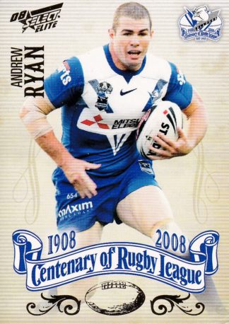 2008 NRL Centenary Common Card - Base 127 Andrew Ryan Canterbury Bulldogs