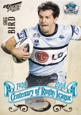 2008 NRL Centenary Common Card - Base 135 Greg Bird Cronulla Sharks