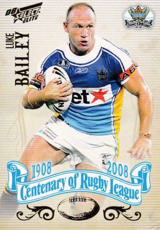 2008 NRL Centenary Common Card - Base 140 Luke Bailey Gold Coast Titans