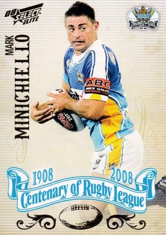 2008 NRL Centenary Common Card - Base 142 Mark Minichiello Gold Coast Titans