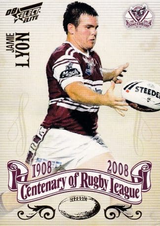 2008 NRL Centenary Common Card - Base 145 Jamie Lyon Manly Sea Eagles