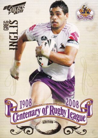 2008 NRL Centenary Common Card - Base 152 Greg Inglis Melbourne Storm