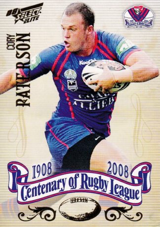 2008 NRL Centenary Common Card - Base 158 Cory Paterson Newcastle Knights
