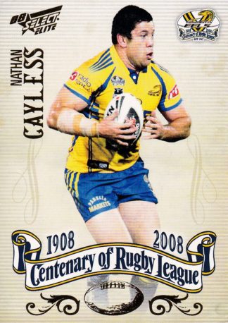 2008 NRL Centenary Common Card - Base 165 Nathan Cayless Parramatta Eels