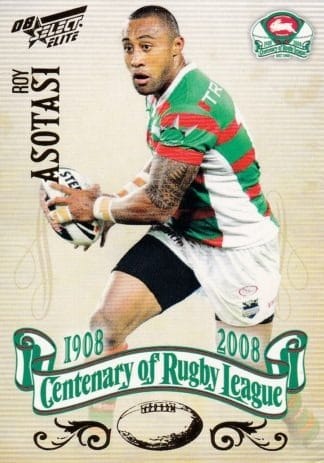 2008 NRL Centenary Common Card - Base 175 Roy Asotasi  South Sydney Rabbitohs