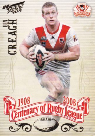 2008 NRL Centenary Common Card - Base 181 Ben Creagh St George
