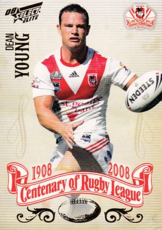 2008 NRL Centenary Common Card - Base 184 Dean Young St George Dragons