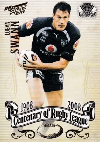 2008 NRL Centenary Common Card - Base 191 Logan Swann Warriors