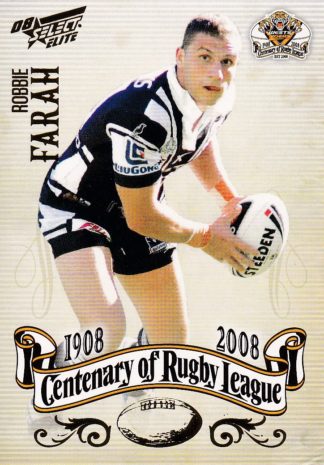 2008 NRL Centenary Common Card - Base 195 Robbie Farah Wests Tigers