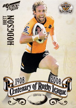 2008 NRL Centenary Common Card - Base 197 Brett Hodgson Wests Tigers