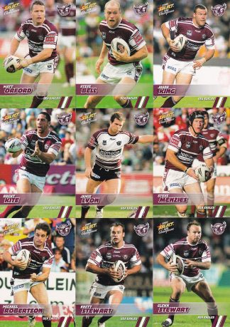 2008 NRL Champions Base Team Set - Manly Sea Eagles
