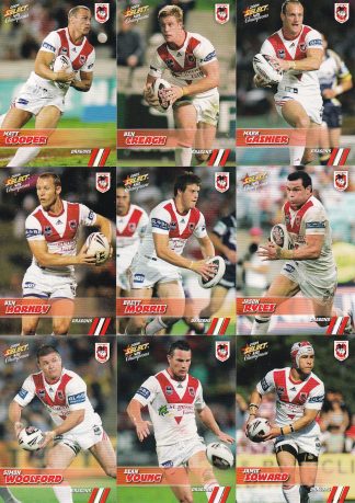 2008 NRL Champions Base Team Set - St George Dragons