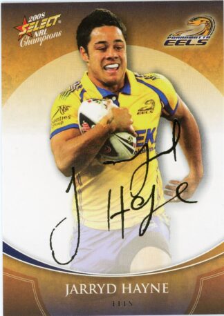 2008 NRL Champions Foil Signature - FS29 Jarryd Hayne Parramatta Eels