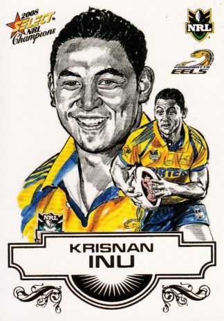 2008 NRL Champions Sketch Card - SK20 Krisnan Inu Parramatta Eels