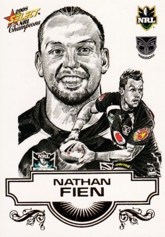 2008 NRL Champions Sketch Card - SK29 Nathan Fien Warriors